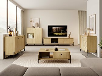 Mobilier living Scandia (Stejar scandi + scandi)