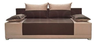 Pohovka trojsedačka Ibriso (tmavohnedá + béžová)