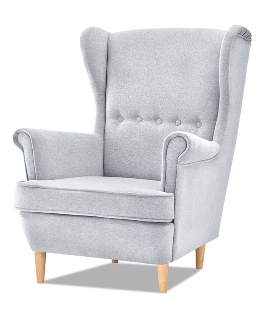 Kreslo ušiak Margis (sivá)