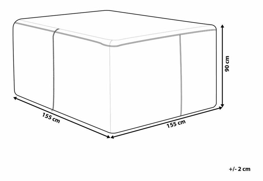 Zaštitna navlaka GILO 155 cm (poliester) (siva)