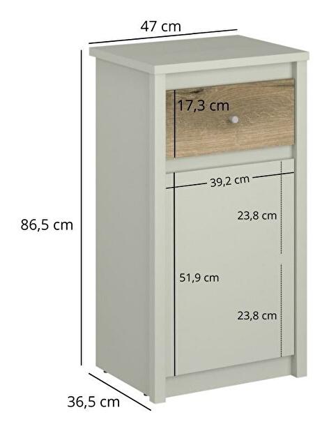 Szekrény Clinecas (lefkas tölgy)
