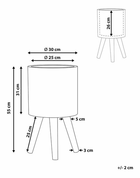 Virágtartó Milza (bézs)