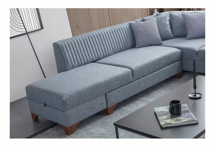 Rohová sedačka Westy (sivá) (L)