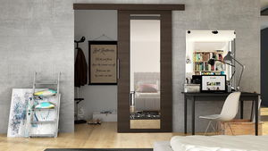 Klizna vrata Robaso 70 IV (čokolada) (s ogledalom)