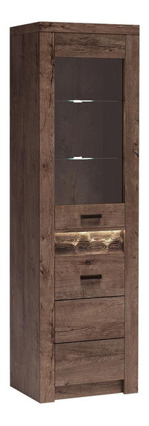 Vitrina Nadenas N4-L (tamni jasen)