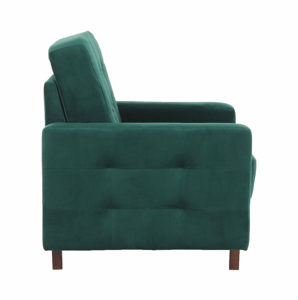 Fotoliu pentru relax Merina (smaragd + nuc) 