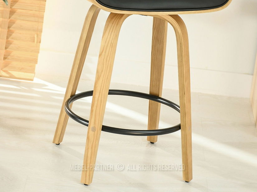 Scaun bar Rolenzono H65 (negru)