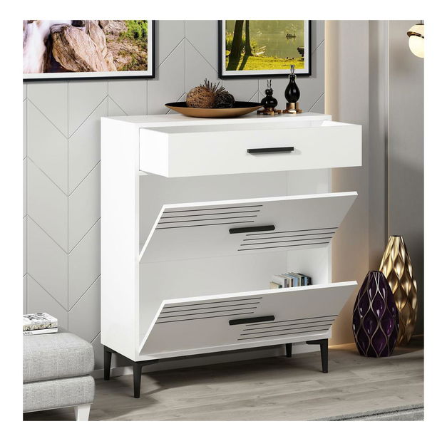 Konzolový stolík Kebose (biela) 