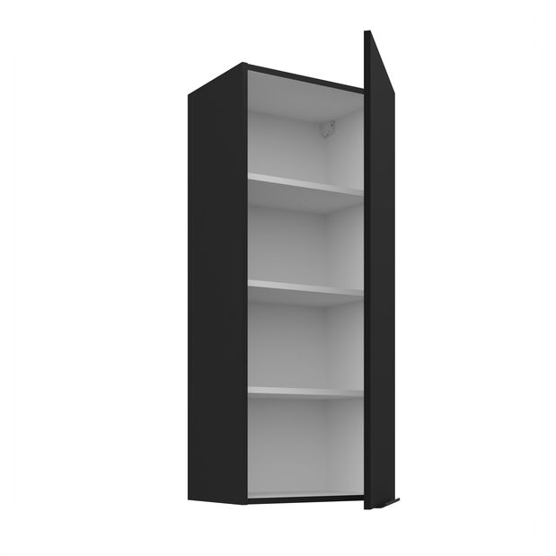Dulap superior de bucătărie Sienla 45 G 108 1F (negru mat)
