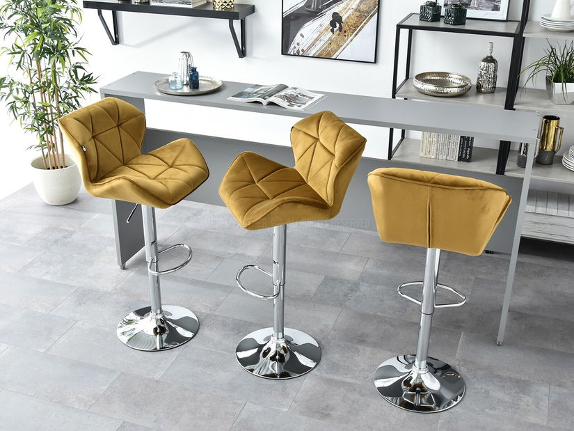 Stolička Huhu (zlatá + čierna)