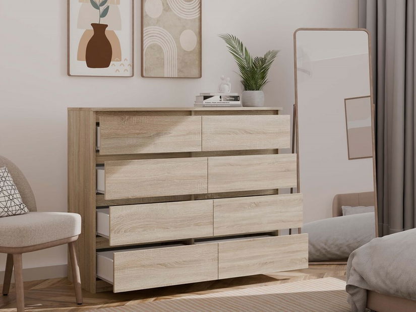 Komód Musecalo 7 120 (szonoma tölgy)