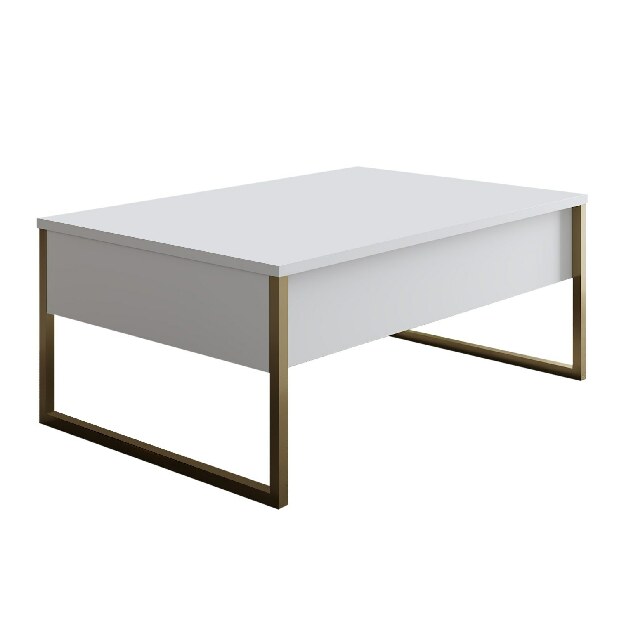 Mobilier living Luna (Alb + Auriu)