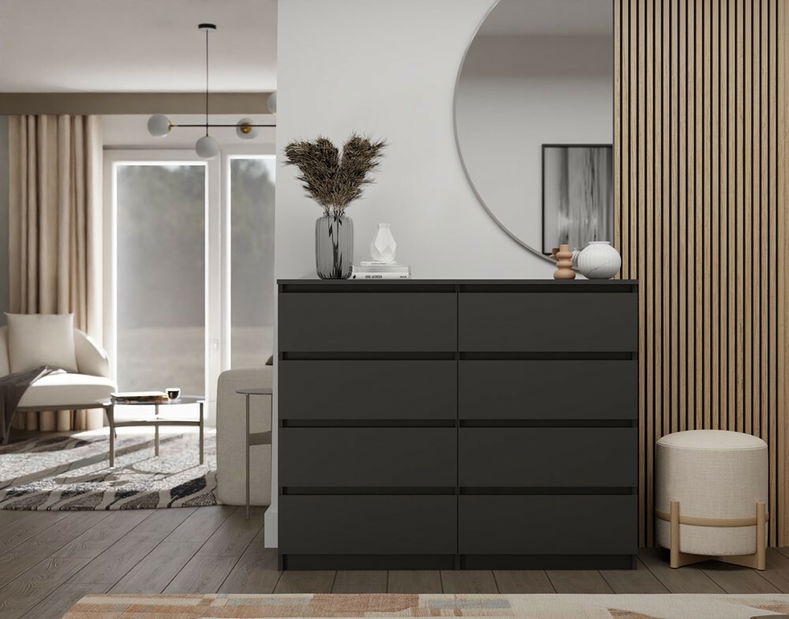 Komoda Musecalo 7 120 (čierna)