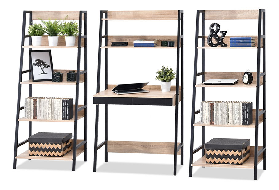 Regál Boge Z (fekete szonoma + fekete)