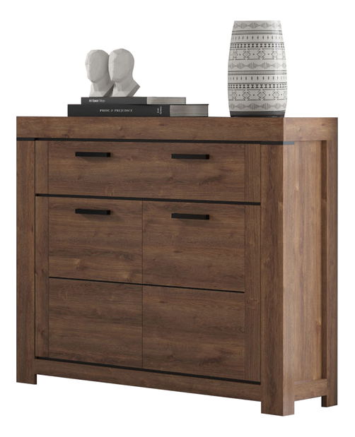 Komoda Britt 2D1S (hrast smeđi)