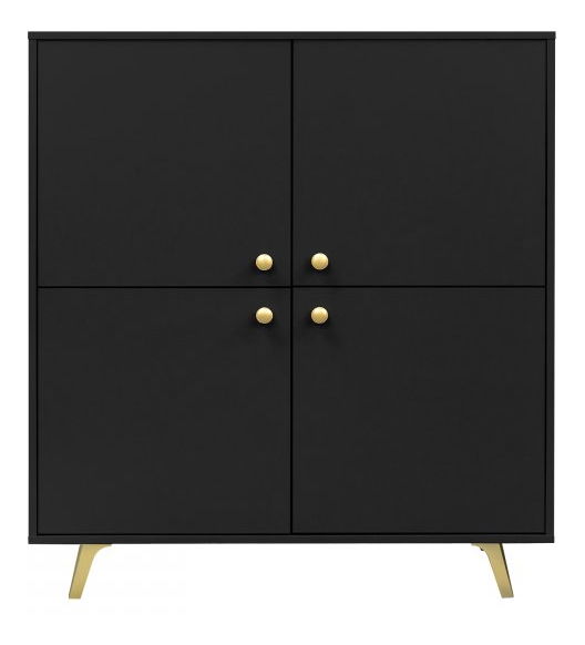 Skrinka Astradon D4 (čierna + zlatá) 