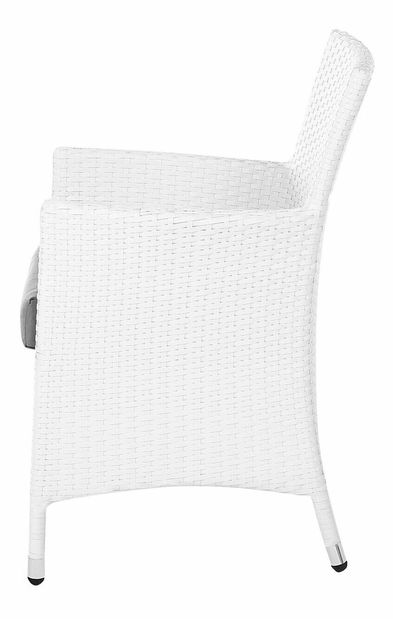 Set 2 ks. záhradných stoličiek TALIAN (polyratan) (biela)