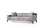 Háromszemélyes kanapé Petrafonzo (világosszürke + fekete)