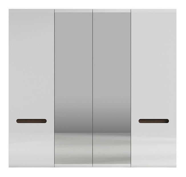 Ormar za garderobu Azteca Trio SZF2D2L/21/22 (bijela + sjaj bijeli) 