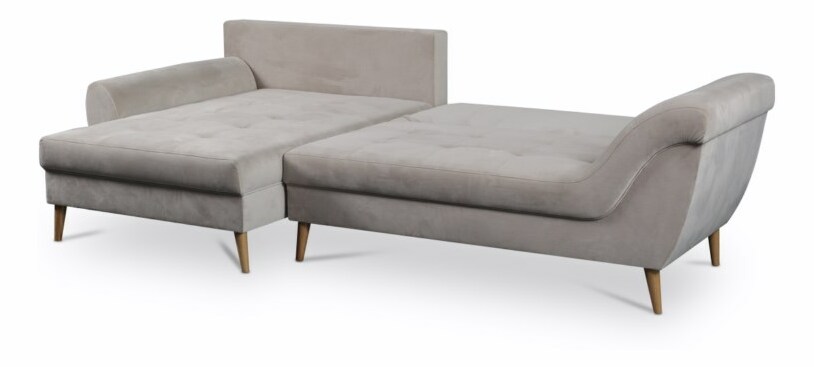 Rohová sedačka Roos (svetlosivá) (L)