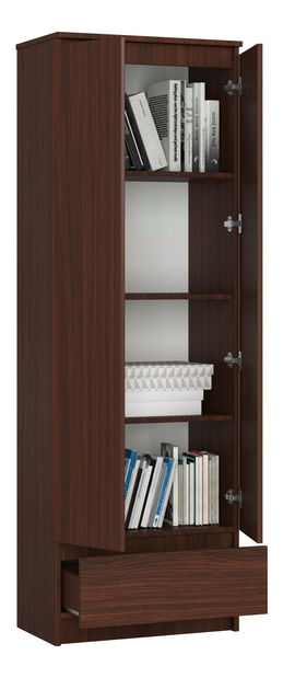 Policová skriňa Renzo (wenge)