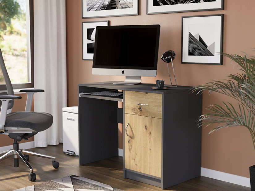 PC asztal Nalard (antracit + artisan)