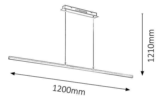 Függesztett lámpa Esther 2217 (króm)