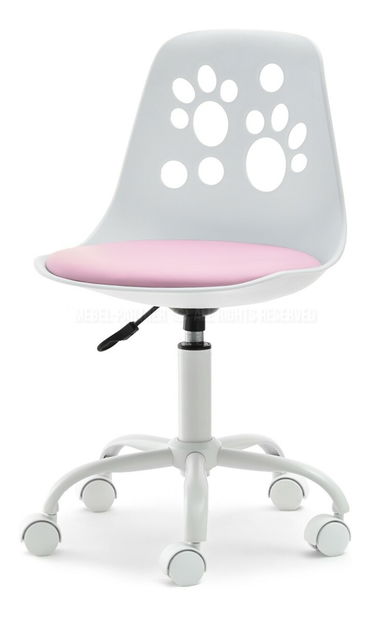 Detská stolička Footy (ružová + biela)