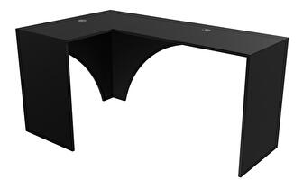 Sarok pc asztal Uhlominn (fekete) 