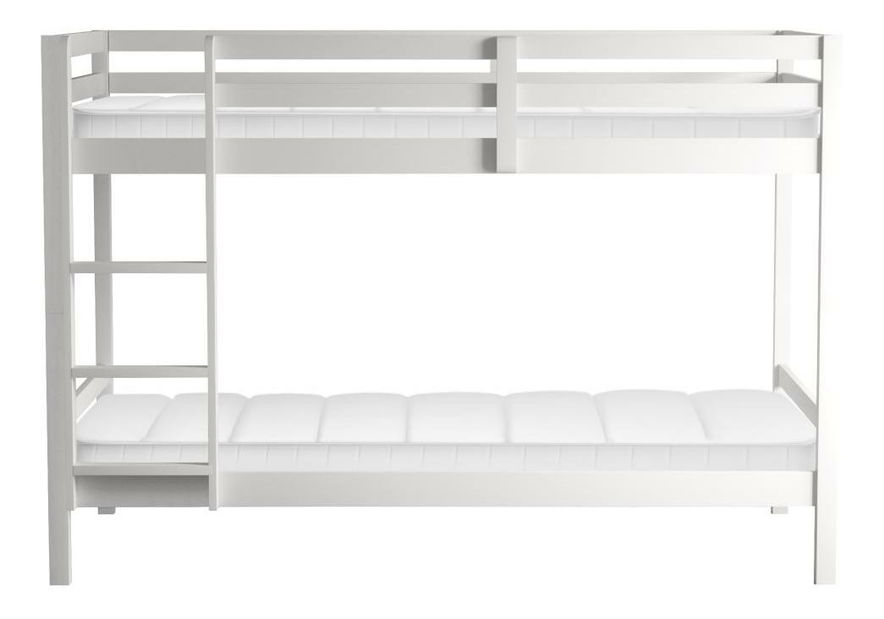 Gyerek emeletes ágy 90 cm Invocato (fehér) (ágyráccsal)