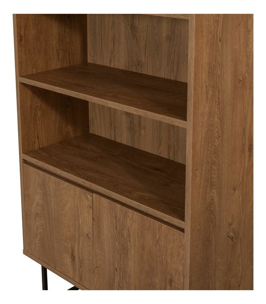 Súprava nábytku do obývacej izby Laxi 25 (orech + čierna)