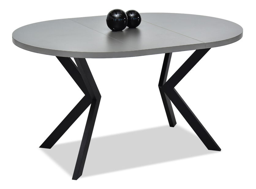 Jedálenský stôl Rompa (grafitová + čierna)