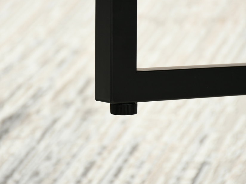 Masă de sufragerie Bird (nuc + negru)