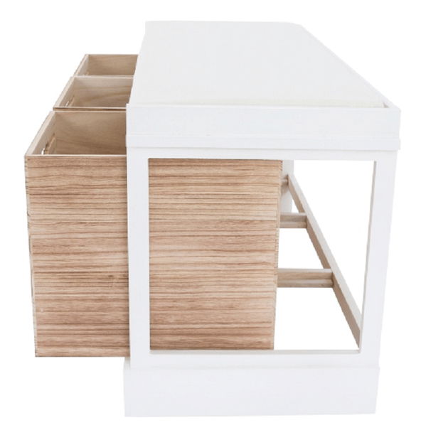 Lavica Tordo (biela + medová)