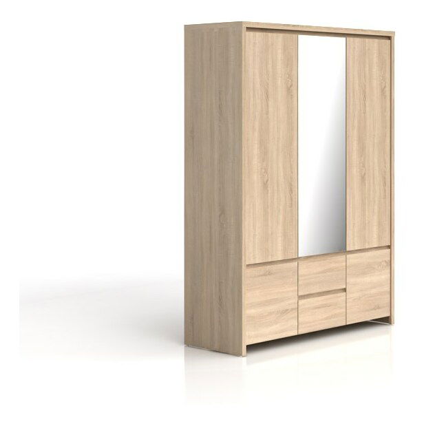 Šatníková skriňa BRW Kaspian SZF5D2S (Dub sonoma)