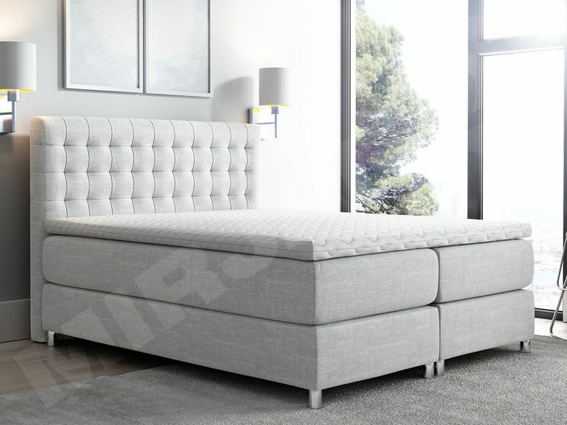 Bračni metalni krevet 120x200 cm Izaur I (s podnicom) (crna) *rasprodaja