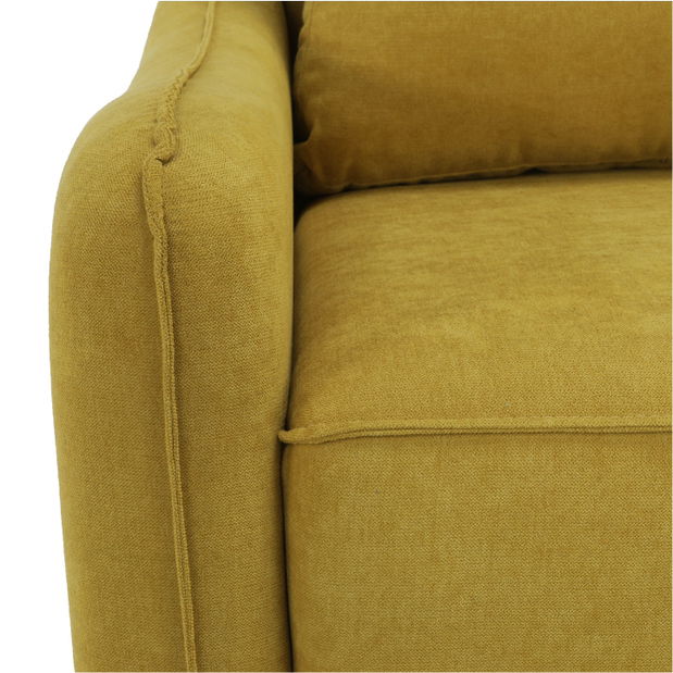 Rohová sedačka Lerat (horčicová) (P)