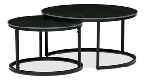 Set 2 măsuțe de cafea Azufre (negru)