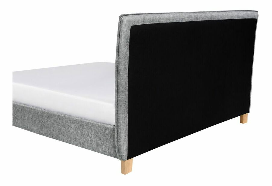 Manželská posteľ 160 cm SANCHEZ (s roštom) (sivá)