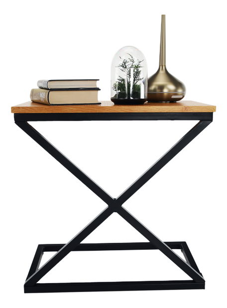 Pomoćni stolić Alpa (hrast + crna)