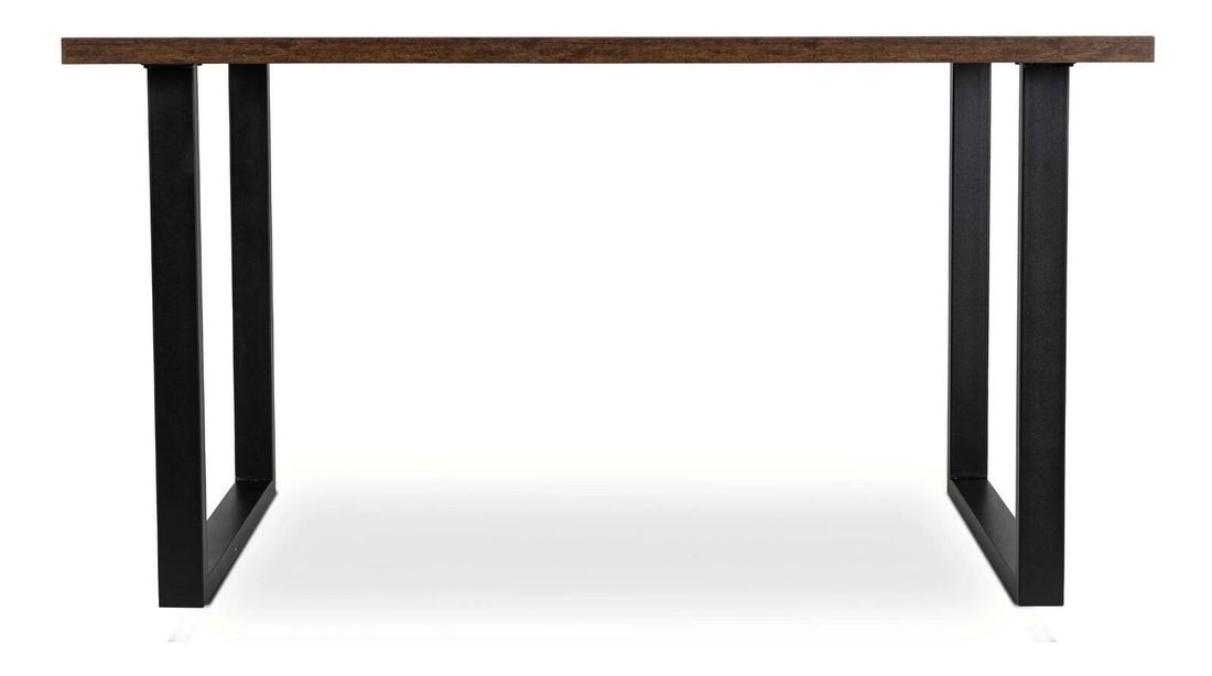 Blagovaonski set Visite (hrast rustikal + crna) (za 4 osobe)