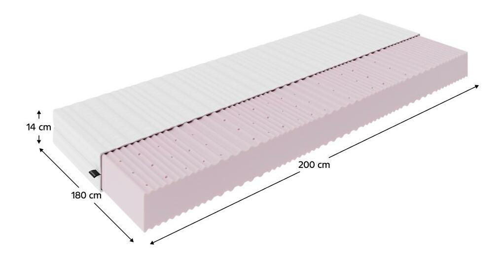 Habszivacs matrac 180x200 cm Maigret (T3)
