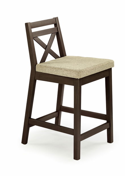 Jedálenská stolička Bamako (orech tmavý + béžová)