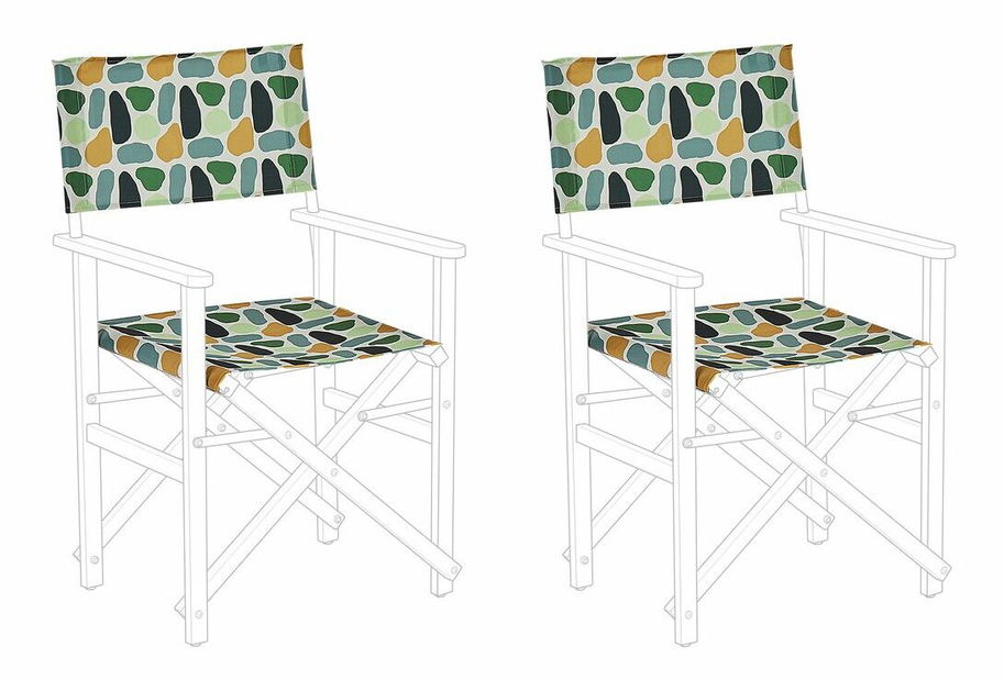 Súprava 2 poťahov na záhradné lehátko Ciala (viacfarebná)