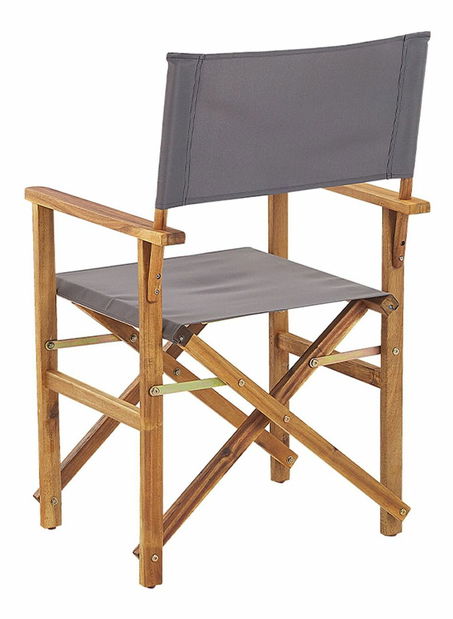 Set 2 vrtne ležaljke s rezervnim presvlakama Ciala (siva + uzorak masline)