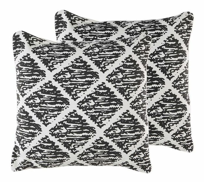 Set 2 ukrasna jastuka 45 x 45 cm Hazo (crna)