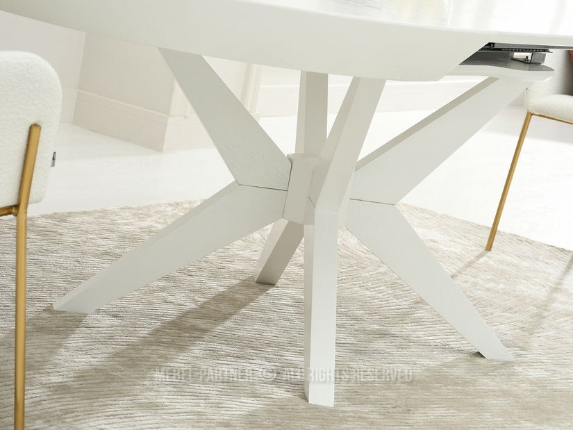 Masă sufragerie Viajaban (alb)