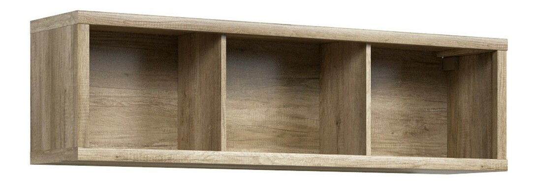 Polička BRW Kaspian SFW/140 (dub monument)