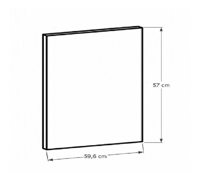 Ajtók beépített mosogatógéphez DVIERKA 59 Sillina (milano dió)