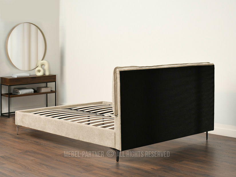 Pat matrimonial 160 cm Creame 160 (bej + negru)